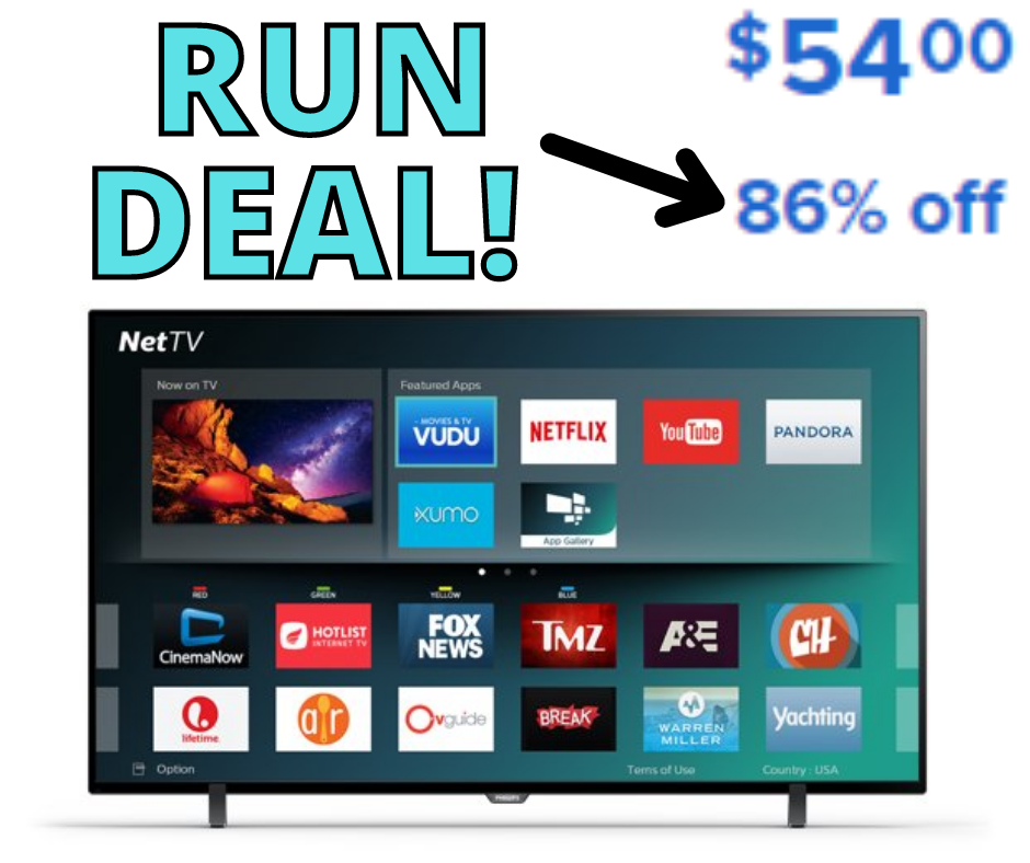 Philips 50″ Just $54 In Stores at Walmart!!!!
