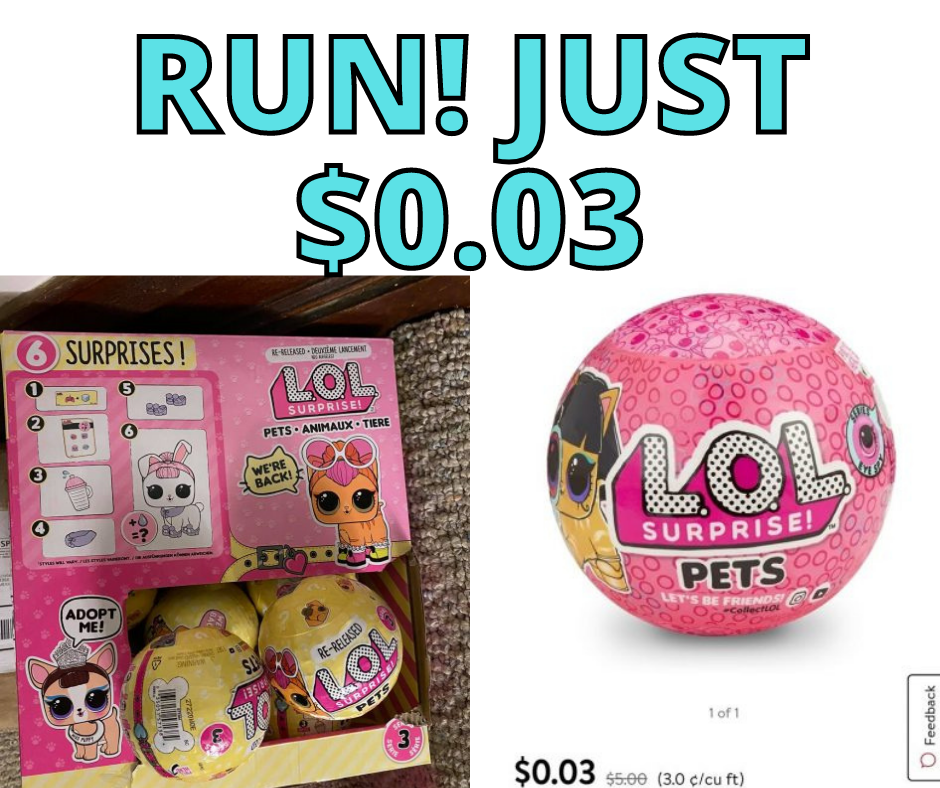 LOL Surprise Pets Only 3 Cents at Walmart!!!