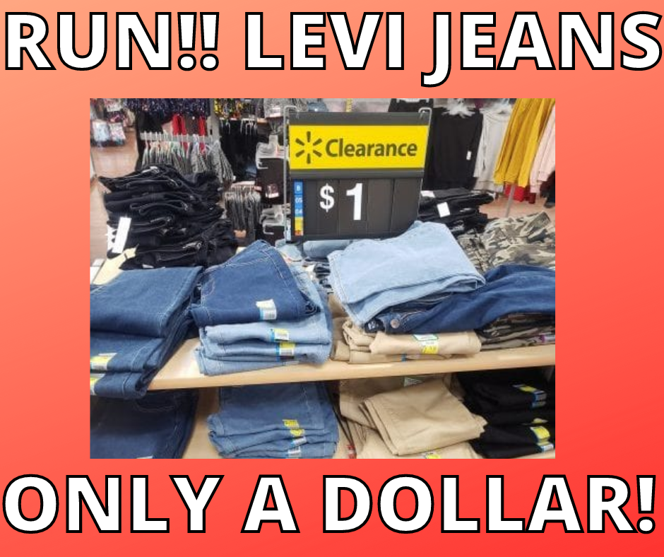 RUN LEVI JEANS ONLY A DOLLAR