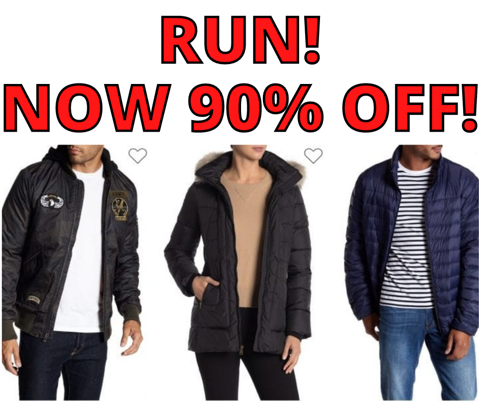 Coats and Jackets Up to 90% OFF at Nordstrom Rack!!