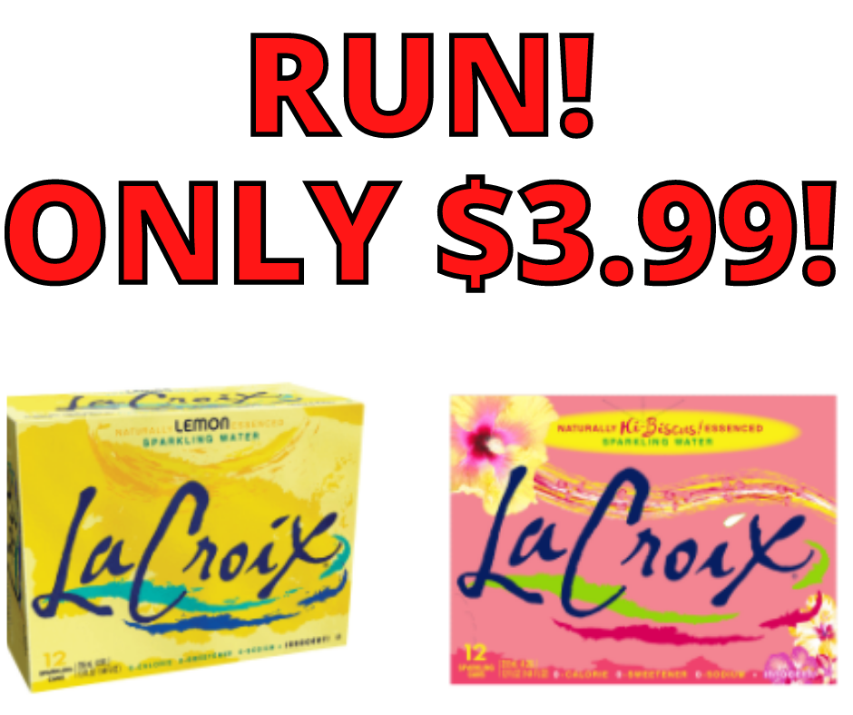 LaCroix Sparkling Water 12pack ONLY $3.99 AT OFFICE DEPOT!