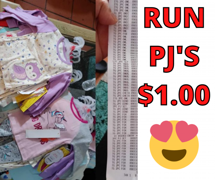 Toddler Girl Pajama Sets Just $1.00 at Walmart!!