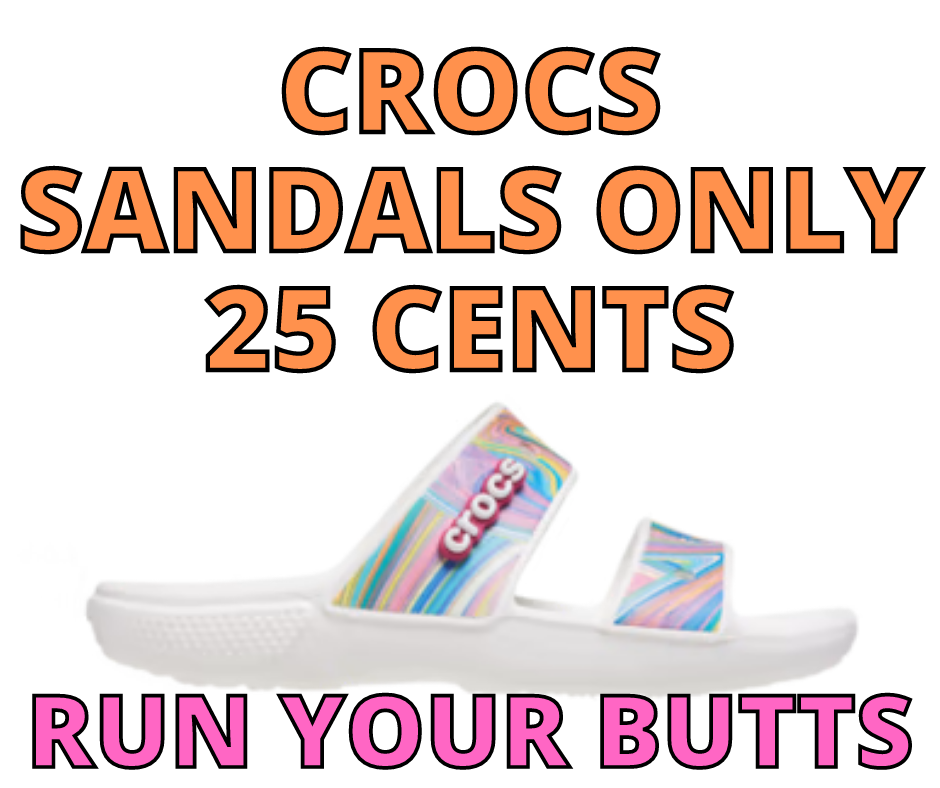 Omg Run!!! Crocs Sandals Only 25 Cents