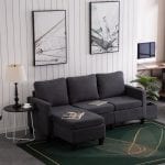 Reversible L shaped Sectional Sofa Set scaled