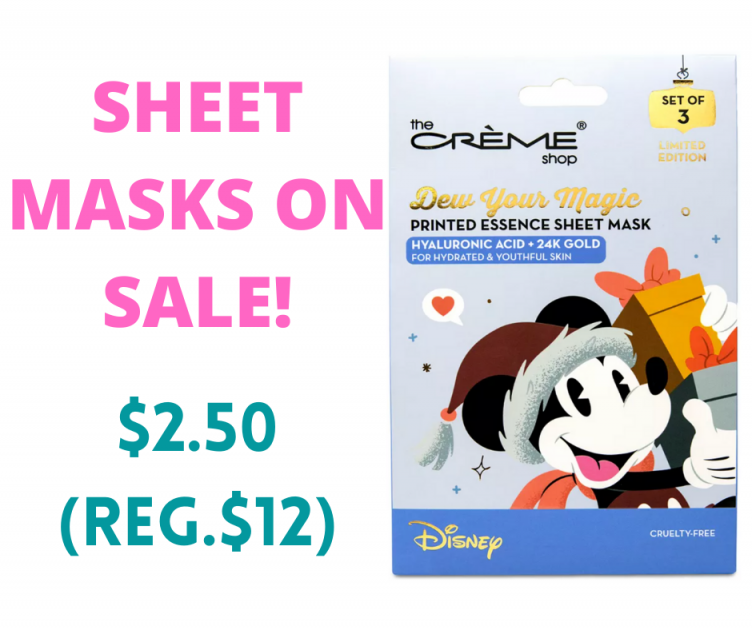Disney Sheet Masks 3 Pack On Sale!