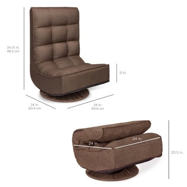 Folding Floor Swivel Gaming Chair Double Discount from Best Choice Products!!!!
