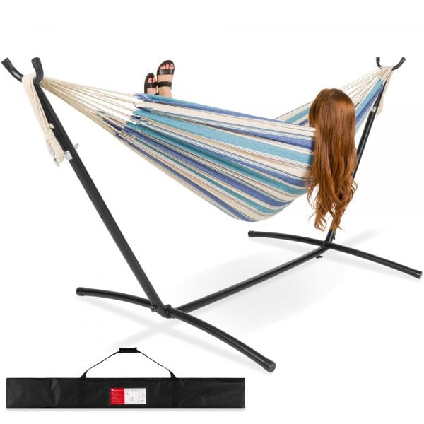 Double Hammock with Stand Price Drop online at Best Choice Products!