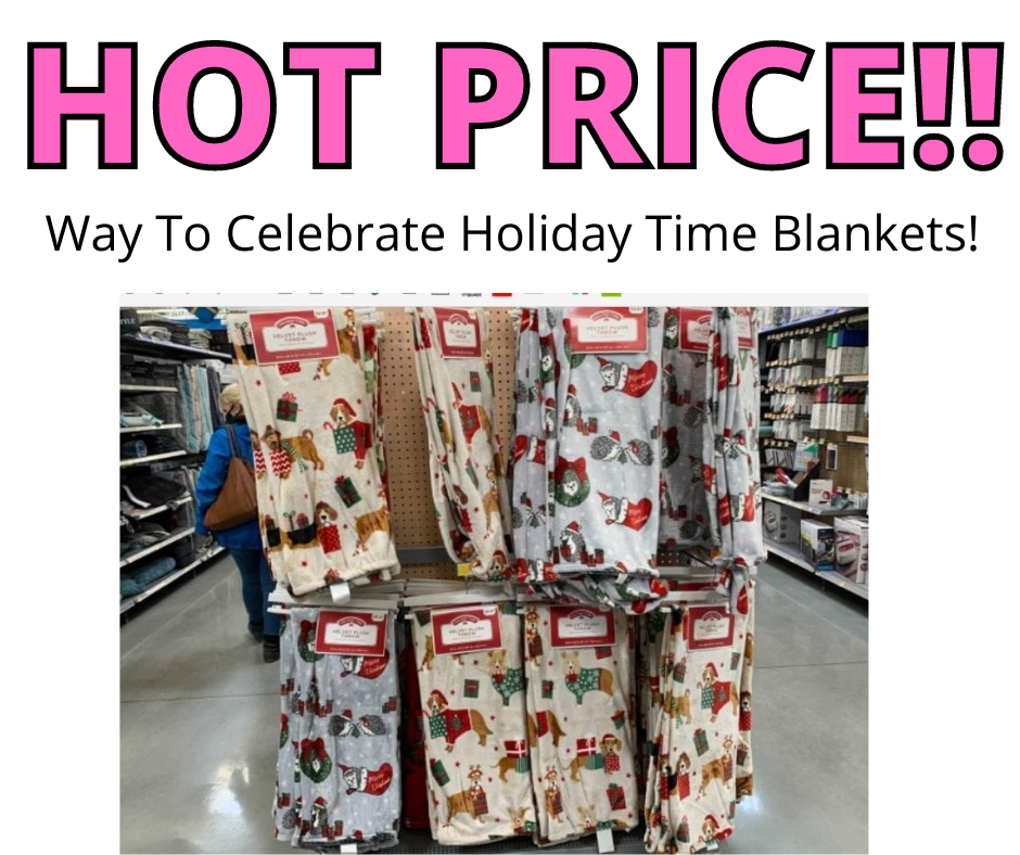 Way To Celebrate Christmas Throws only $.50 at Walmart!