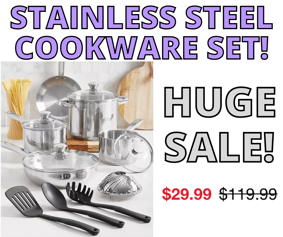 Stainless Steel Cookware Set On Sale!