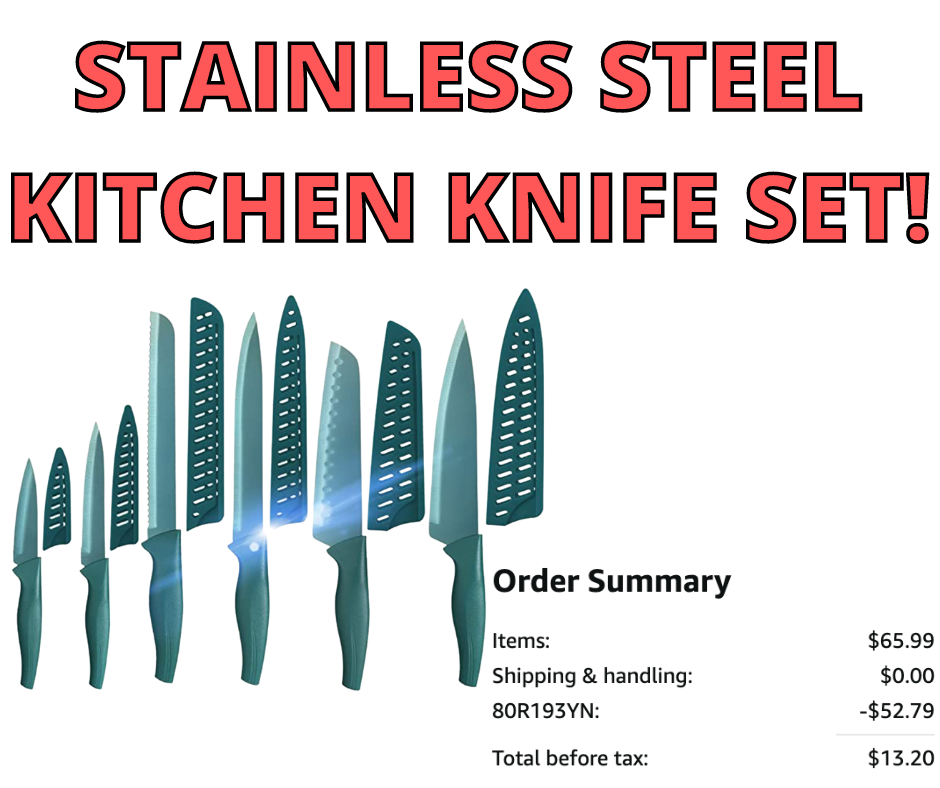 Kitchen Knife Set On Sale On Amazon!