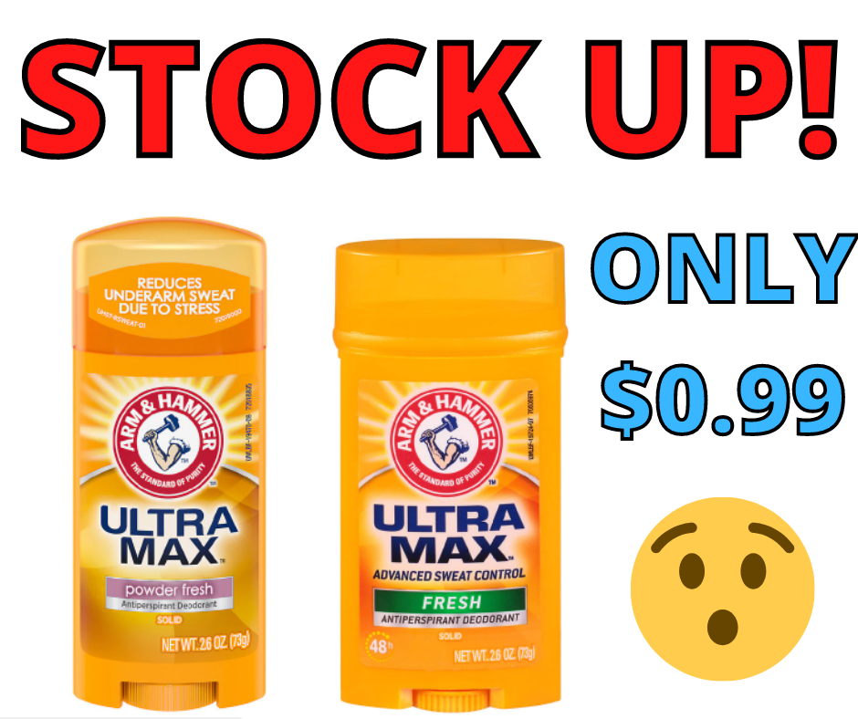 Arm & Hammer Deodorant ONLY $0.99 AT WALGREENS! STOCK UP!