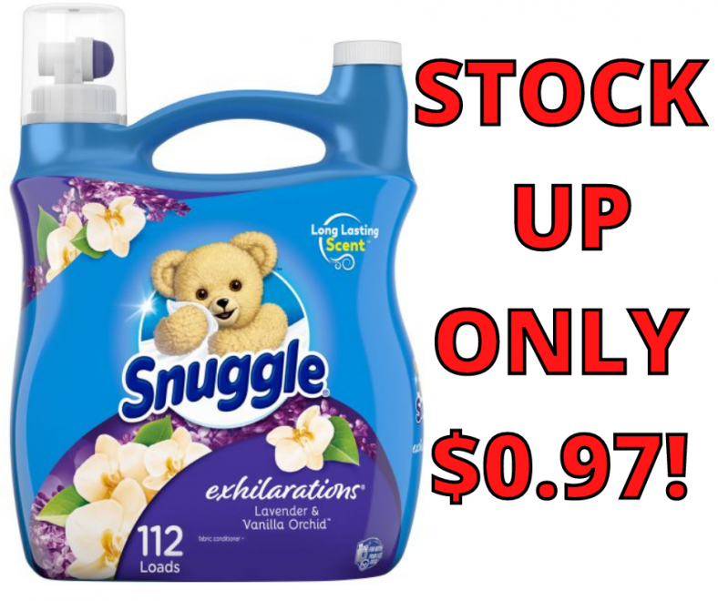 Snuggle Exhilarations Fabric Softener ONLY 97 CENTS!