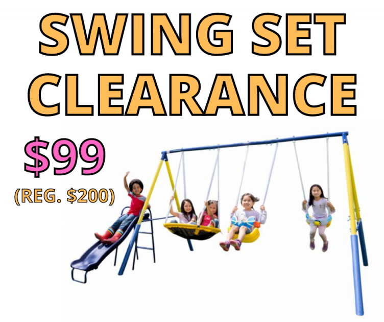 Major Swing Set Clearance At Walmart!