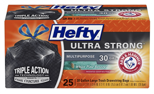 Hefty Ultra Strong Trash Bags! 2 For The Price Of 1 On Amazon!