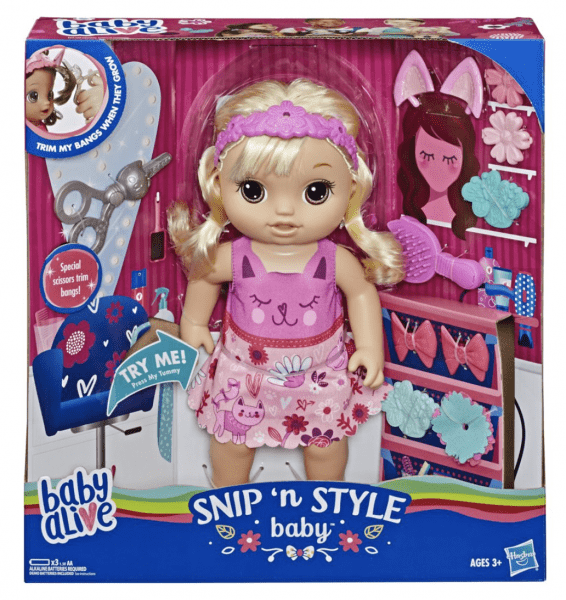 Baby Alive Snip ‘n Style Baby Doll! Hot Clearance At Walmart!
