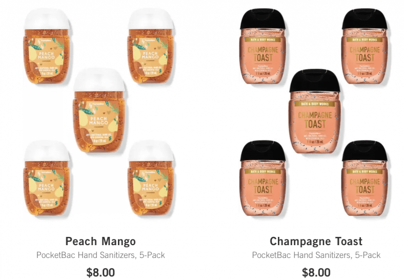 Bath & Body Works Hand Sanitizer 5 Packs ONLY $4!