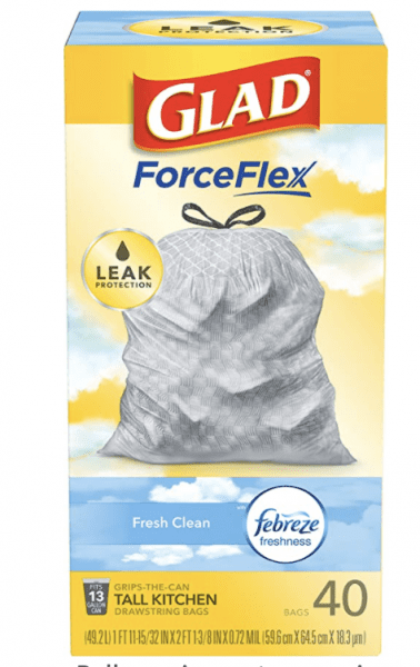 Glad ForceFlex Drawstring Trash Bags FREE On Amazon!