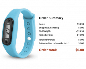 RUN, STEP WATCH! FREE ON AMAZON WITH DOUBLE DISCOUNT!