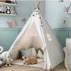 TRIPLE DISCOUNT ON THIS KIDS TEEPEE TENT ON AMAZON!