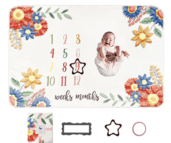 Monthly Milestone Baby Blanket! 80% Off On Amazon!