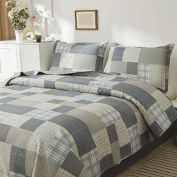Plaid Quilt Bedding Set 75% Off With Code On Ama