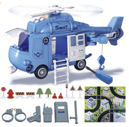 HELICOPTER POLICE BUILDING TOY SET 70% OFF ON AMAZON!