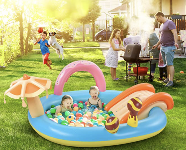 Kids Inflatable Play Center! TRIPLE DISCOUNT ON AMAZON!