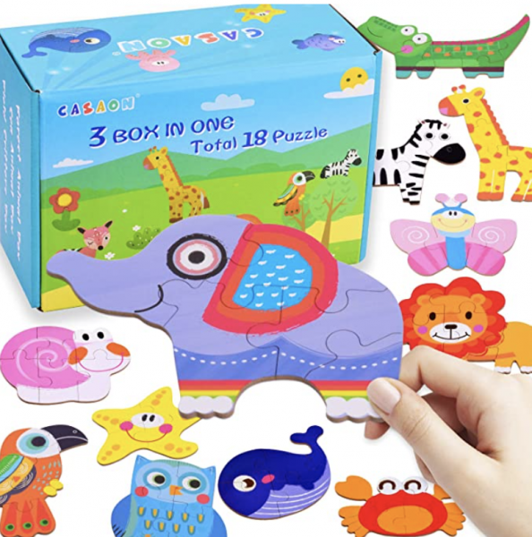 TODDLER LEARNING PUZZLES! 70% OFF WITH CODE ON AMAZON!