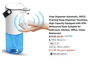 Handsfree Soap Dispenser 70% Off On Amazon With Code!