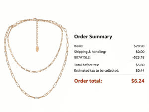 14k Gold Plated Necklaces 80% Off With Code!