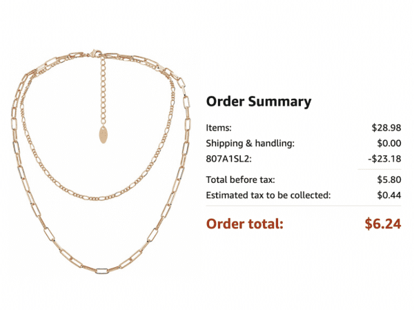 14k Gold Plated Necklaces 80% Off With Code On Amazon!