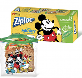 Ziploc Bags! Disney Character Themes! HOT SAVINGS!