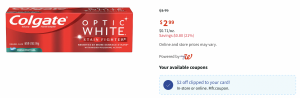 Colgate Optic White Toothpaste! Super Find At Walgreens!