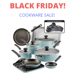 Farberware 20-Piece Cookware Set! Black Friday Savings!