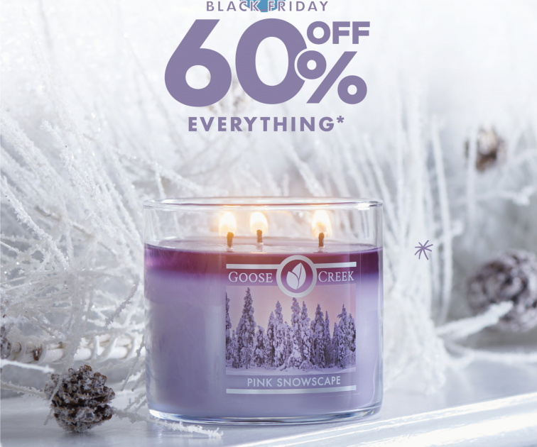Goose Creek 60% OFF Almost Everything!  Black Friday Deal Ends TODAY!