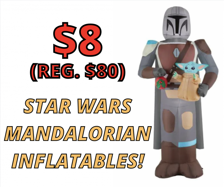 90% OFF Star Wars Mandalorian Inflatables!