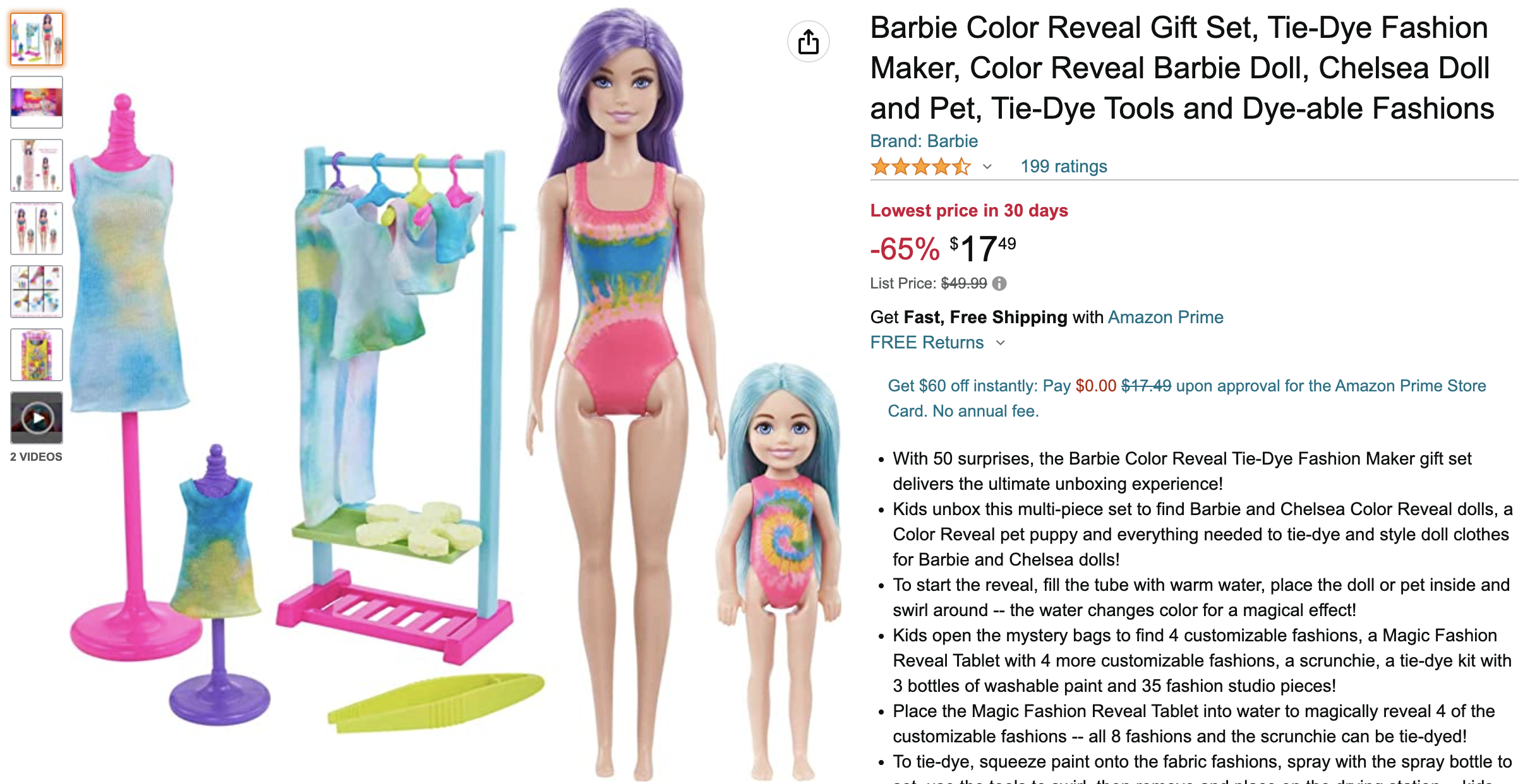 Color Reveal Barbie Amazon