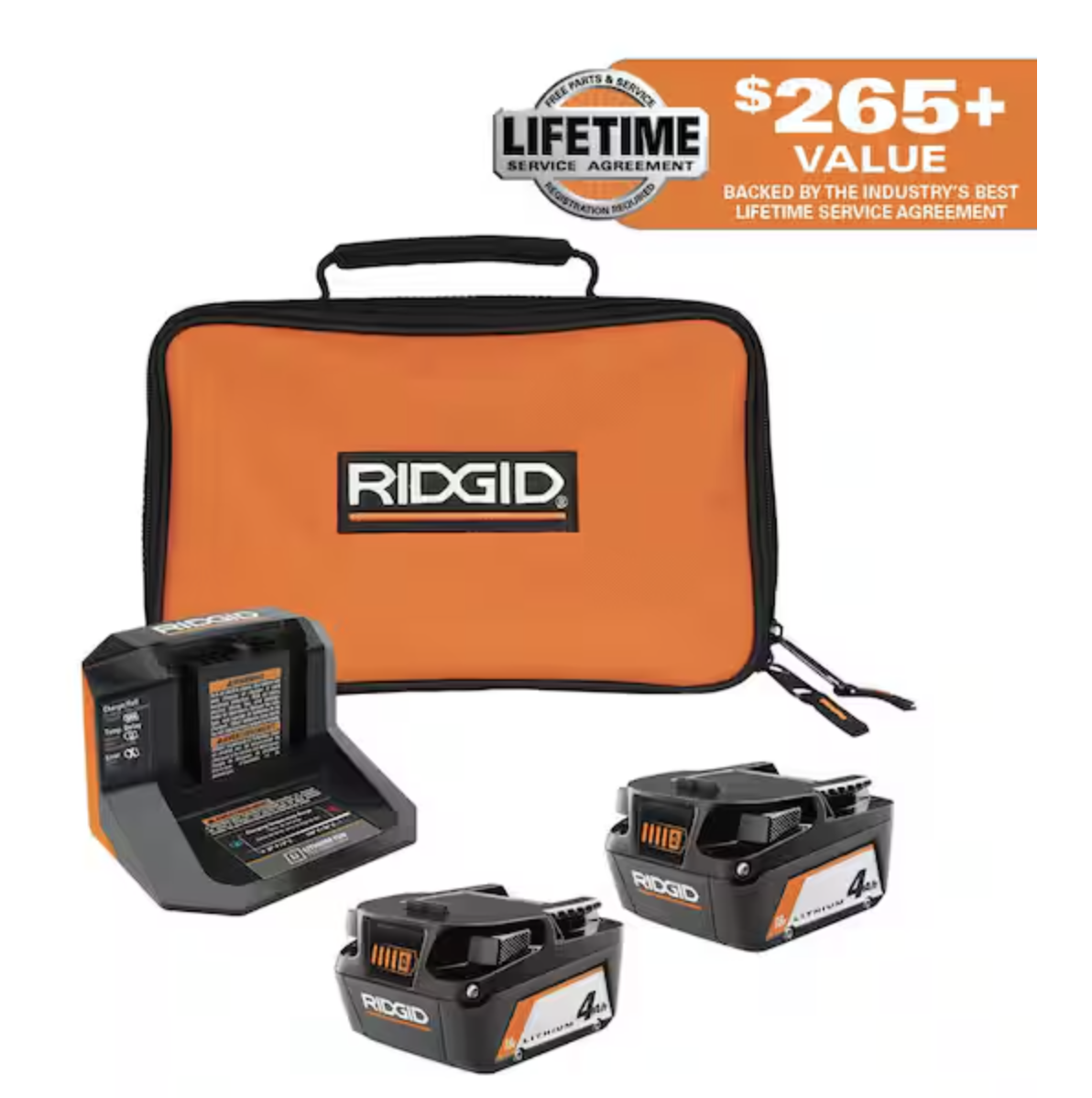 18V Lithium-Ion (2) 4.0 Ah Battery Starter Kit with Charger and Bag! HUGE PRICE DROP!