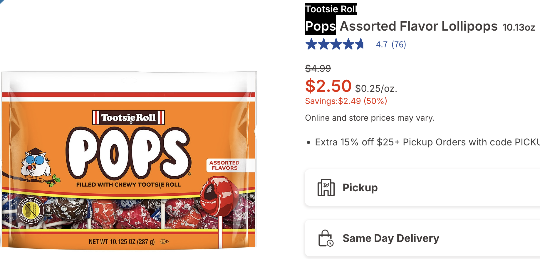 Tootsie Roll Pops UNDER 3 BUCKS!