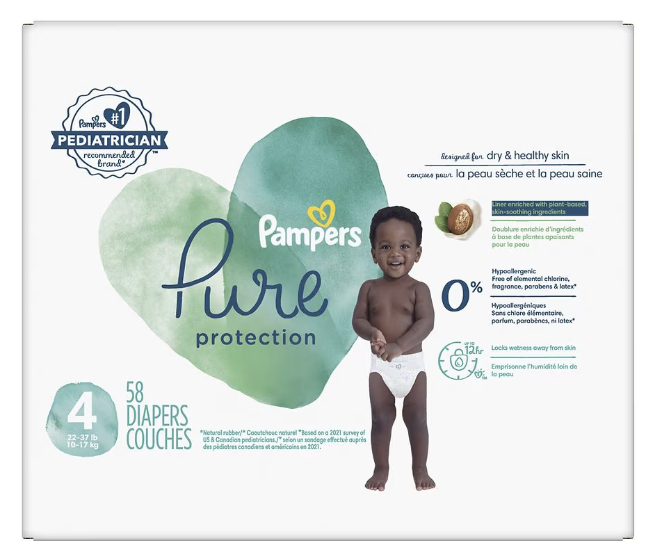 PAMPERS PURE PROTECTION DIAPERS AND WIPES ON SALE!