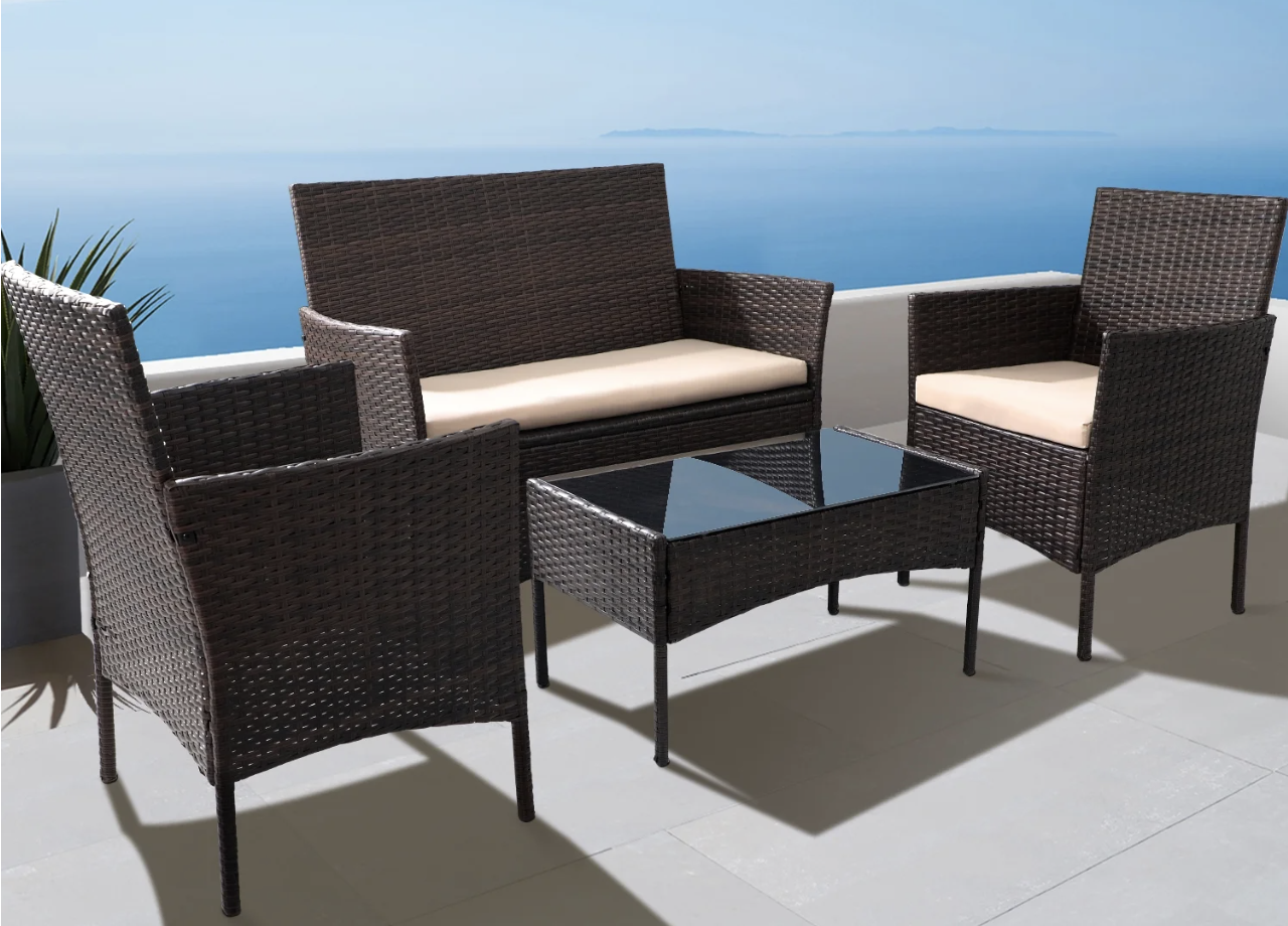 4 Pieces Outdoor Patio Furniture Sets UNDER 100 BUCKS!