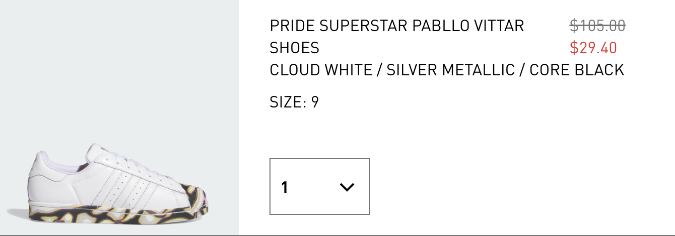 ADIDAS Pride Superstar Pabllo Vittar Shoes UNDER 30 BUCKS!