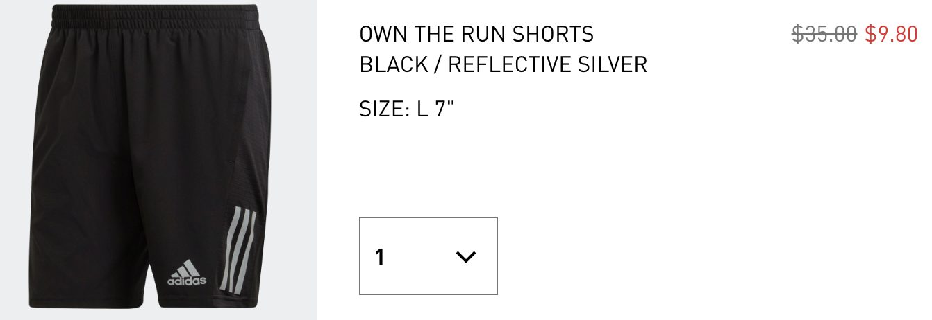 ADIDAS Own the Run Shorts SELLING OUT FAST!