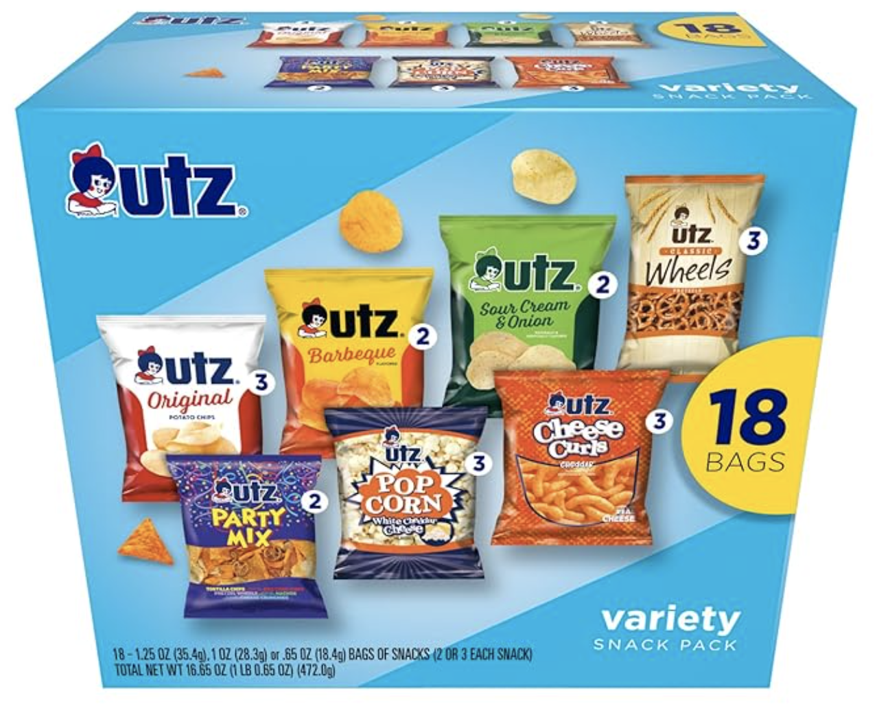 Utz Variety Snack Pack, 18 ct. Double Discount!