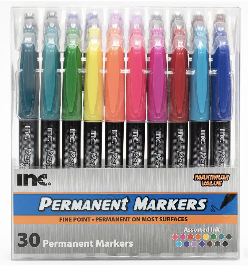 30 COUNT PERMANENT MARKERS ONLY 99 CENTS!