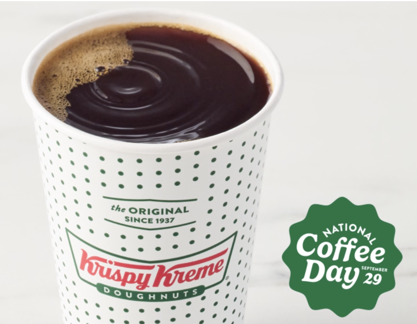 FREE HOT OR ICED COFFEE AT KRISPY KREME!