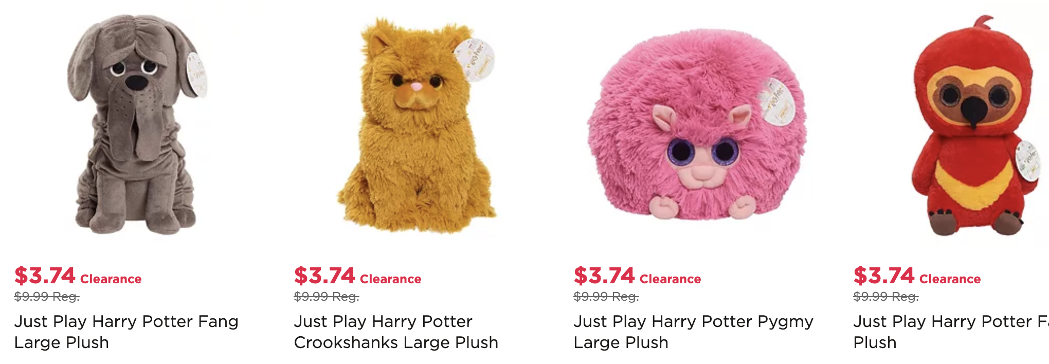 Kohls Harry Potter Plush