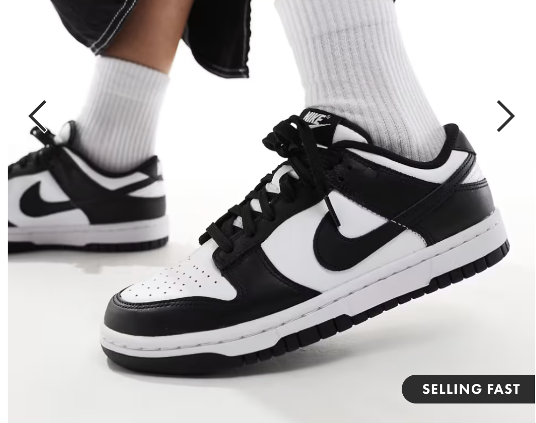 NIKE DUNK LOW PANDA SNEAKERS ONLY 69 BUCKS! REG. $115!