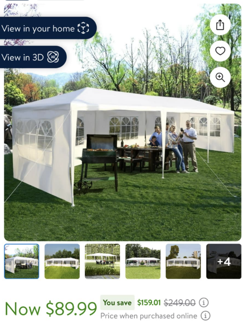 Party Tent Walmart