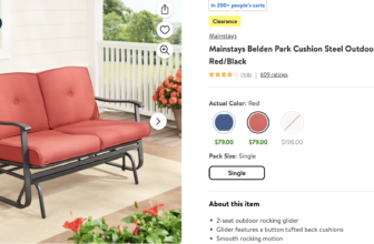 Mainstays Glider Bench Walmart